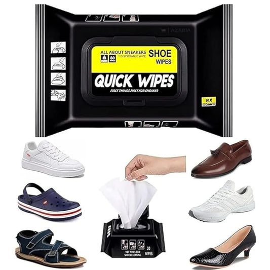 Sneaker, Sandal and Shoes Wipes – Instant Clean, Anytime, Anywhere! (80-Pack)